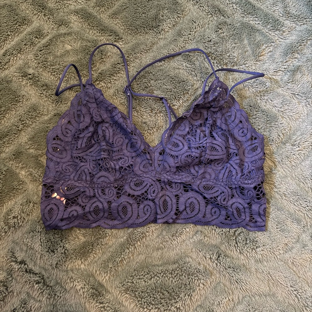 Victoria's Secret blue lace bralette